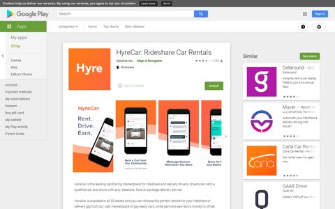HyreCar: Rideshare Car Rentals - Apps on Google Play