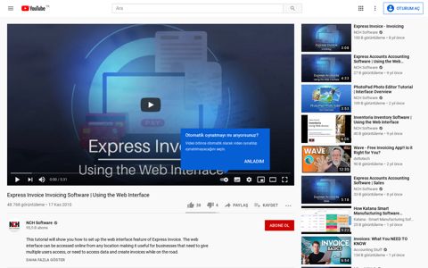 Express Invoice Invoicing Software | Using the Web ... - YouTube