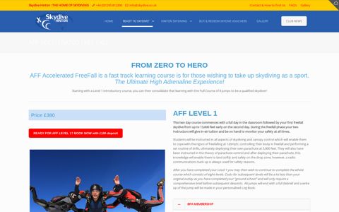 AFF Accelerated Free Fall - Skydive Hinton