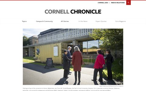 Portal connects Pollack to Afghan girls who code | Cornell ...