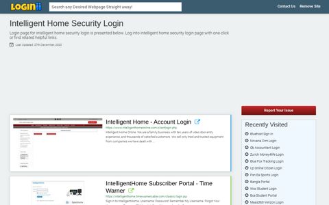 Intelligent Home Security Login - Loginii.com
