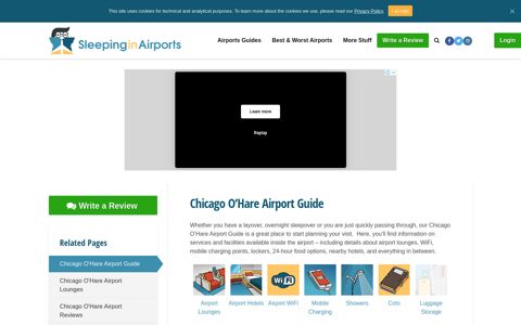 Chicago O'Hare Airport Guide (ORD) - Sleeping in Airports