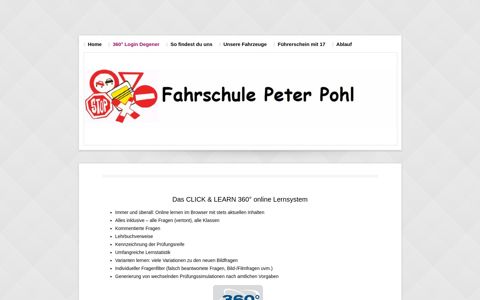 360° Login Degener - Fahrschule Peter Pohl