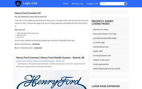 henry ford connect hr - Official Login Page [100% Verified]