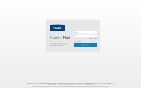 Fibertel Mail