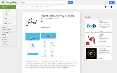Fahnet Telecom Private Limited – Apps on Google Play