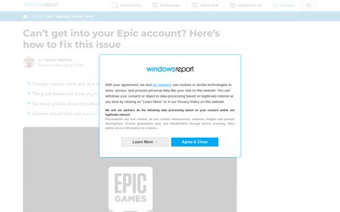 Can't get into your Epic account? Here's how to fix this issue