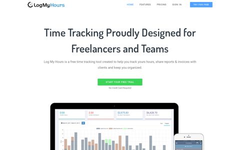 LogMyHours.com: Free Time Tracking & Invoicing Software