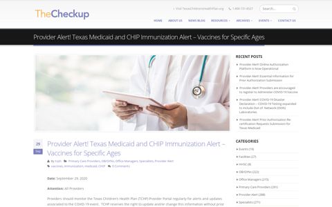 Provider Alert! Texas Medicaid and CHIP Immunization Alert ...
