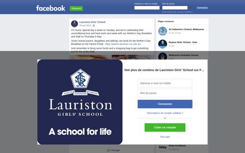 It's mums' special day a week on Sunday,... - Lauriston Girls' School ...