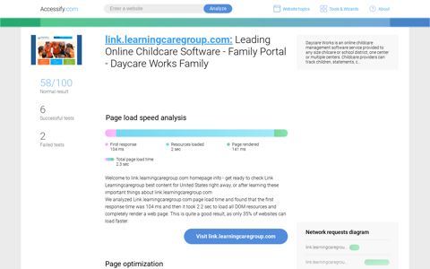 Access link.learningcaregroup.com. Leading Online Childcare ...
