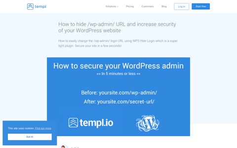 How to easily hide/change /wp-admin/ login URL | Templ