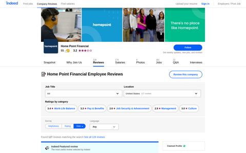 Working at Home Point Financial: 124 Reviews | Indeed.com