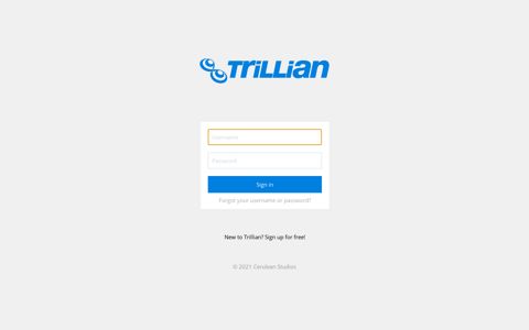 Sign in | Trillian