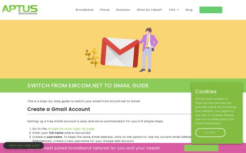 Switch from eircom.net to Gmail Guide – Aptus Broadband