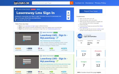 Laseraway Lms Sign In - Logins-DB