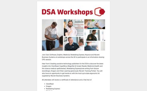 DSA Workshops - Claro Software