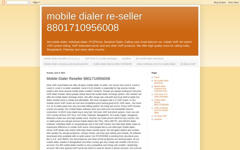 Mobile Dialer ... - mobile dialer re-seller 8801710956008
