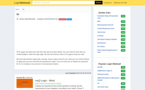 Login Gr or Register New Account - Login Webmail or Register