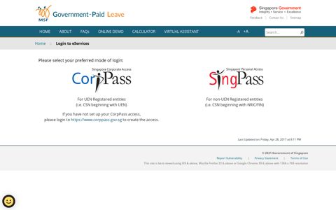 Login to eServices - Government-Paid Leave