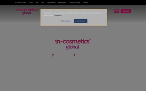 Cosmetic Ingredients Trade Show 2021 | in-cosmetics Global