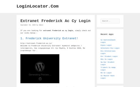 Extranet Frederick Ac Cy Login - LoginLocator.Com
