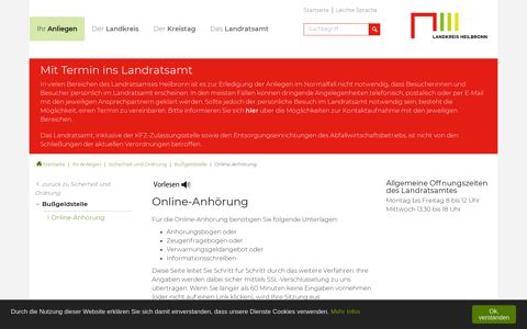 Online-Anhörung - Landratsamt Heilbronn