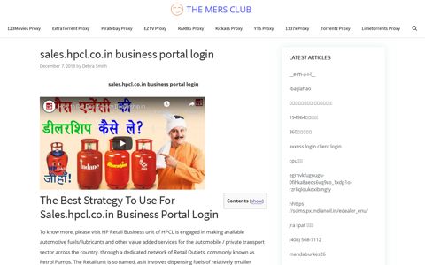 sales.hpcl.co.in business portal login - The Mers Club
