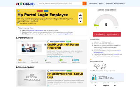 Hp Portal Login Employee