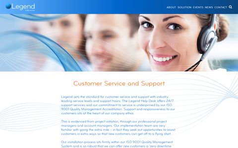 Customer Service and Support | [Leisure Management] | Legend