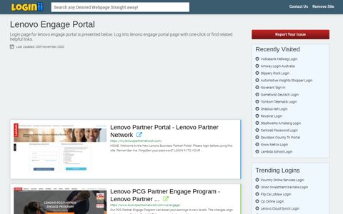 Lenovo Engage Portal - Loginii.com