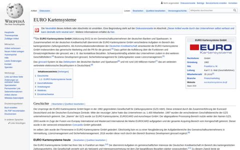 EURO Kartensysteme – Wikipedia