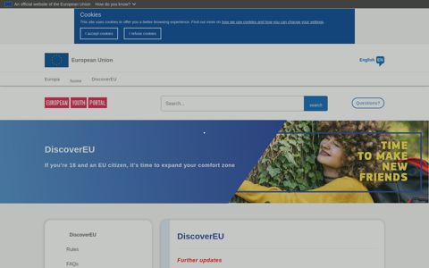 DiscoverEU | European Youth Portal - Europa EU