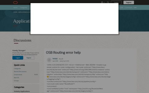 OSB Routing error help — oracle-tech - Oracle Communities