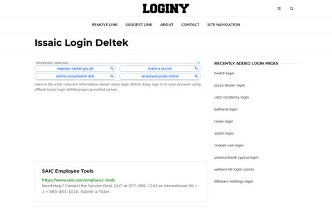 Issaic Login Deltek ✔️ One Click Login - Loginy