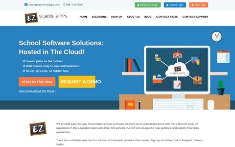 EZ School Apps || School Software in the Cloud (Hosted Online)