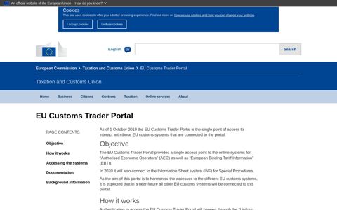EU Customs Trader Portal | Taxation and Customs Union