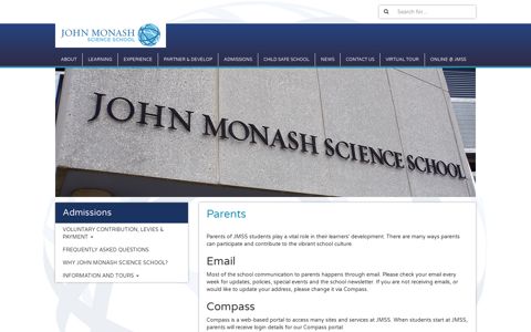Parents - John Monash Science School