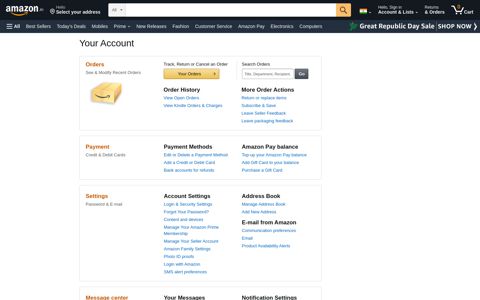 Your Account - Amazon.in