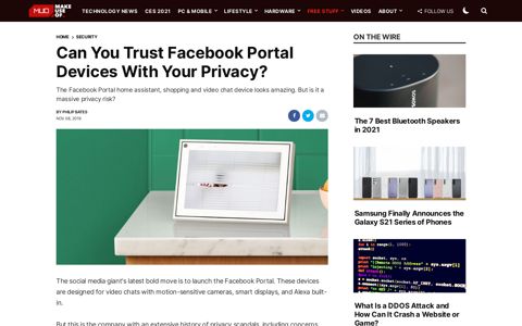 Can You Trust Facebook Portal Devices With Your Privacy?