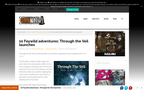 10 Feywild adventures: Through the Veil launches - Geek Native
