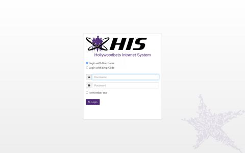 Login Page - Hollywoodbets