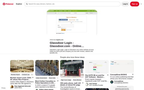 Glassdoor Login | Online reviews, Find a job, Login - Pinterest