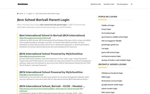 Jbcn School Borivali Parent Login ❤️ One Click Access