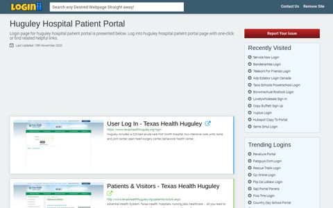 Huguley Hospital Patient Portal - Loginii.com