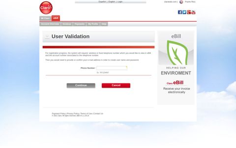 Registration Requirements - Claro eBill