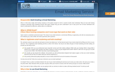 GVO Hosting Email Marketing Service and Tools for Bulk ...