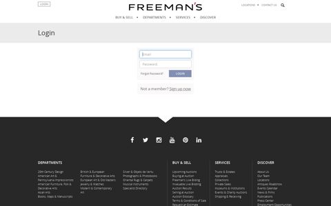 Login - Freeman's