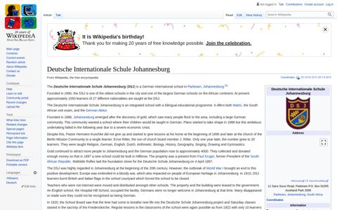 Deutsche Internationale Schule Johannesburg - Wikipedia