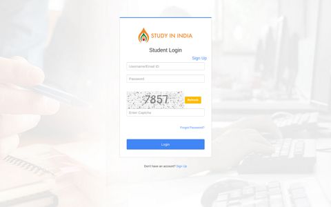 Student Login - Study in India